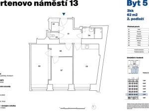 Prodej bytu 3+kk, Praha - Holešovice, Ortenovo náměstí, 61 m2
