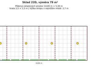Pronájem skladu, Praha - Horní Počernice, Bystrá, 79 m2