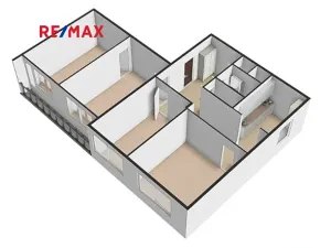 Prodej bytu 4+1, Praha - Letňany, Letovská, 76 m2