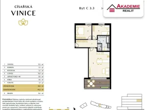 Prodej bytu 3+kk, Praha - Smíchov, Podbělohorská, 86 m2