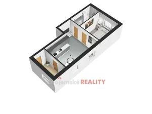Pronájem bytu 2+kk, Znojmo, Koukalova, 40 m2