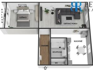 Prodej bytu 2+1, Přerov, nám. Fr. Rasche, 52 m2