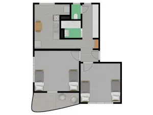 Pronájem bytu 2+1, Olomouc, Norská, 53 m2