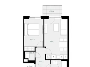 Pronájem bytu 2+kk, Praha - Stodůlky, Hábova, 52 m2