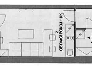 Pronájem bytu 1+kk, Olomouc, Frištenského, 32 m2