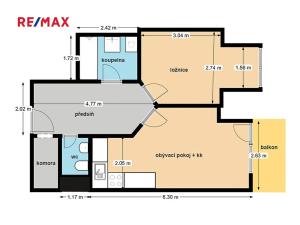 Prodej bytu 2+kk, Praha - Chodov, Divišovská, 43 m2