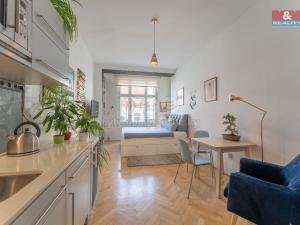 Pronájem bytu 1+kk, Praha - Žižkov, Čajkovského, 27 m2