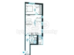 Pronájem bytu 2+kk, Praha - Horní Měcholupy, 52 m2