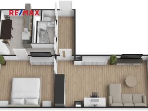 Prodej bytu 2+1, Praha - Žižkov, Hartigova, 52 m2