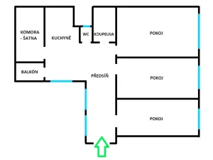 Pronájem bytu 3+1, Ostrava, Denisova, 122 m2