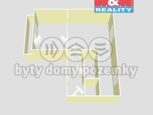 Pronájem bytu 2+kk, Roztoky, Masarykova, 50 m2