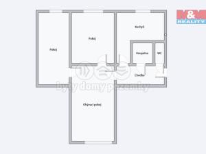Prodej bytu 3+1, Klášterec nad Ohří - Miřetice u Klášterce nad Ohří, Václava Řezáče, 67 m2