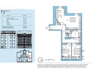 Prodej bytu 3+kk, Praha - Karlín, Peckova, 93 m2