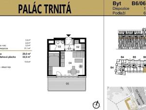 Pronájem bytu 1+kk, Brno, Fuchsova, 33 m2