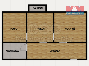 Prodej bytu 2+1, Pardubice - Zelené Předměstí, náměstí Dukelských hrdinů, 62 m2