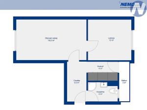 Prodej bytu 2+1, Písek, Budějovická, 52 m2