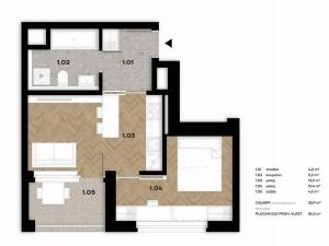 Prodej bytu 2+kk, Praha - Hlubočepy, Gollové, 39 m2
