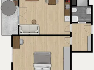 Pronájem bytu 2+kk, Lovosice, Zámecká, 50 m2