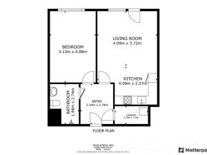 Pronájem bytu 2+kk, Praha - Hostivař, Nurmiho, 58 m2