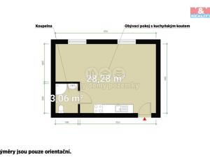 Pronájem bytu 1+kk, Plzeň, Barákova, 31 m2