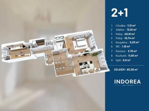 Prodej bytu 2+1, Praha - Karlín, Sokolovská, 85 m2