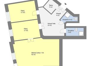 Pronájem bytu 3+kk, Praha - Vinohrady, Kolínská, 127 m2
