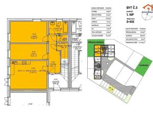 Prodej bytu 3+kk, Jílovice, 75 m2