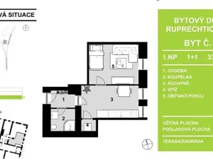 Prodej bytu 1+1, Liberec, Ruprechtická, 34 m2