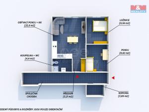 Pronájem rodinného domu, Obecnice, 54 m2