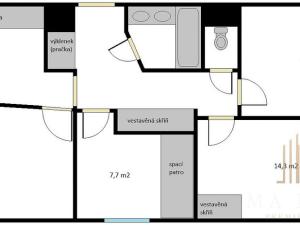 Pronájem bytu 4+1, Praha - Lhotka, Dobřejovická, 76 m2