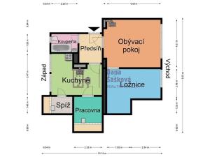 Prodej bytu 2+1, Loučovice, 60 m2