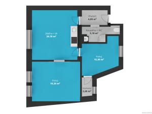 Pronájem bytu 3+kk, Praha - Zbraslav, U Národní galerie, 68 m2