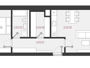Pronájem bytu 2+kk, Brno, Trnkova, 53 m2