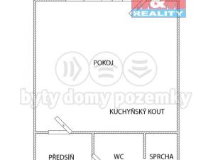 Pronájem bytu 1+kk, Ostrava - Moravská Ostrava, U Parku, 25 m2