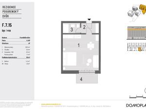 Pronájem bytu 1+kk, Brno, Bratislavská, 40 m2