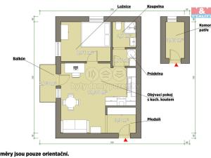 Pronájem bytu 2+kk, Zbůch, Brigádnická, 46 m2