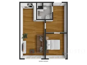 Pronájem bytu 2+kk, Praha - Krč, Na strži, 40 m2