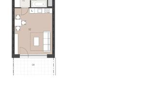 Pronájem bytu 1+kk, Praha - Michle, U plynárny, 36 m2