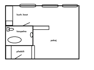 Prodej bytu 1+kk, Teplice, Alejní, 31 m2