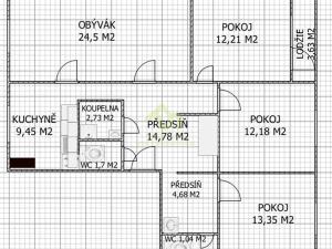 Prodej bytu 4+1, Rokycany, Rokycanova, 102 m2