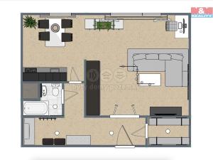 Prodej bytu 1+1, Praha - Čimice, Minická, 39 m2