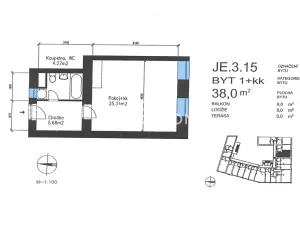 Prodej bytu 1+kk, Praha - Michle, Jemnická, 37 m2