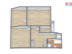 Prodej bytu 3+1, Horní Blatná, Bezručova, 75 m2