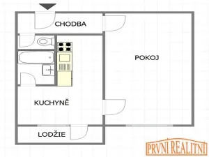 Pronájem bytu 1+1, Uherský Brod, Revoluční, 42 m2