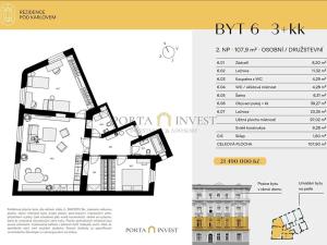 Prodej bytu 3+kk, Praha - Vinohrady, Pod Karlovem, 106 m2