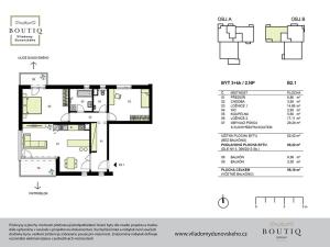 Prodej bytu 3+kk, Praha - Chodov, Dunovského, 88 m2