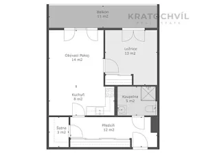 Pronájem bytu 2+kk, Praha - Záběhlice, Kamelova, 54 m2