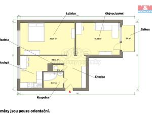 Prodej bytu 2+1, Hazlov, 62 m2