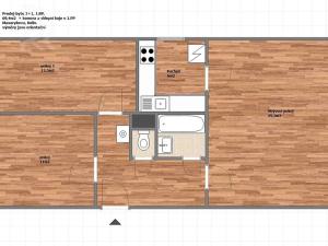 Prodej bytu 3+1, Kolín, Masarykova, 69 m2