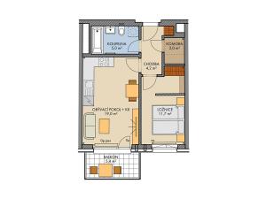 Prodej bytu 2+kk, Praha, Chilská, 44 m2
